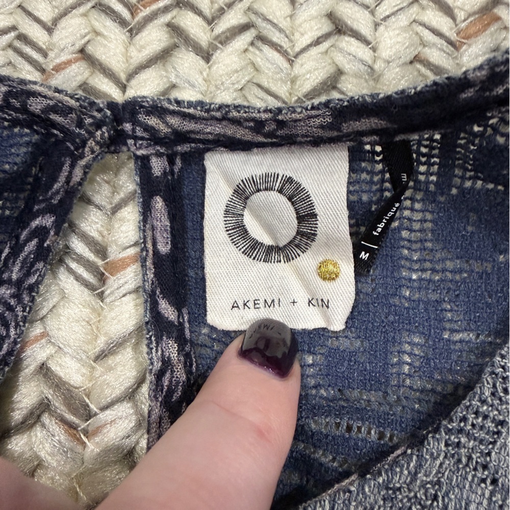 Akemi + Kin by Anthropologie Purple Macello Boho Peasant - Picture 5 of 10